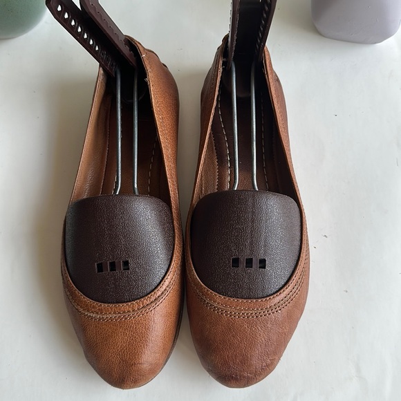 FRYE Carson Brown Leather Ballet Flats Women’s Sz 7M - Picture 7 of 15